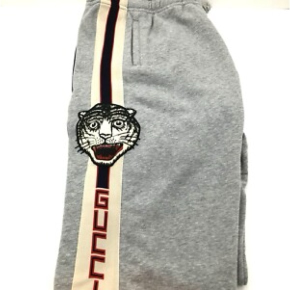 Gucci Jogging Sweatpants with Embroidered Tiger - Picture 8 of 11